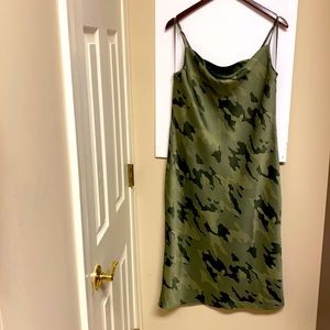 Army Green with pattern Banana Republic Long dress
